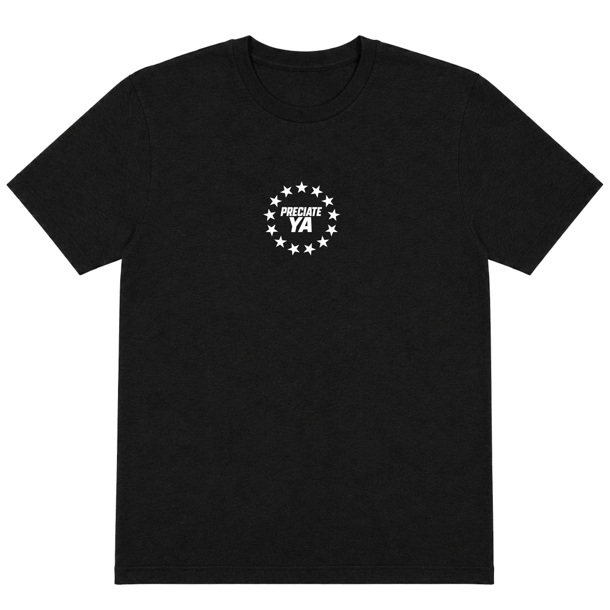 "Be Grateful. Work Hard. Live Free." Tee Black