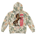 "Smokin' Stallion" Heavyweight Hoodie Wood Camo