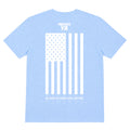 "Flag" Tee Heather Carolina Blue