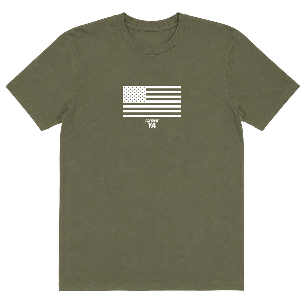 "Flag" Tee Military Green
