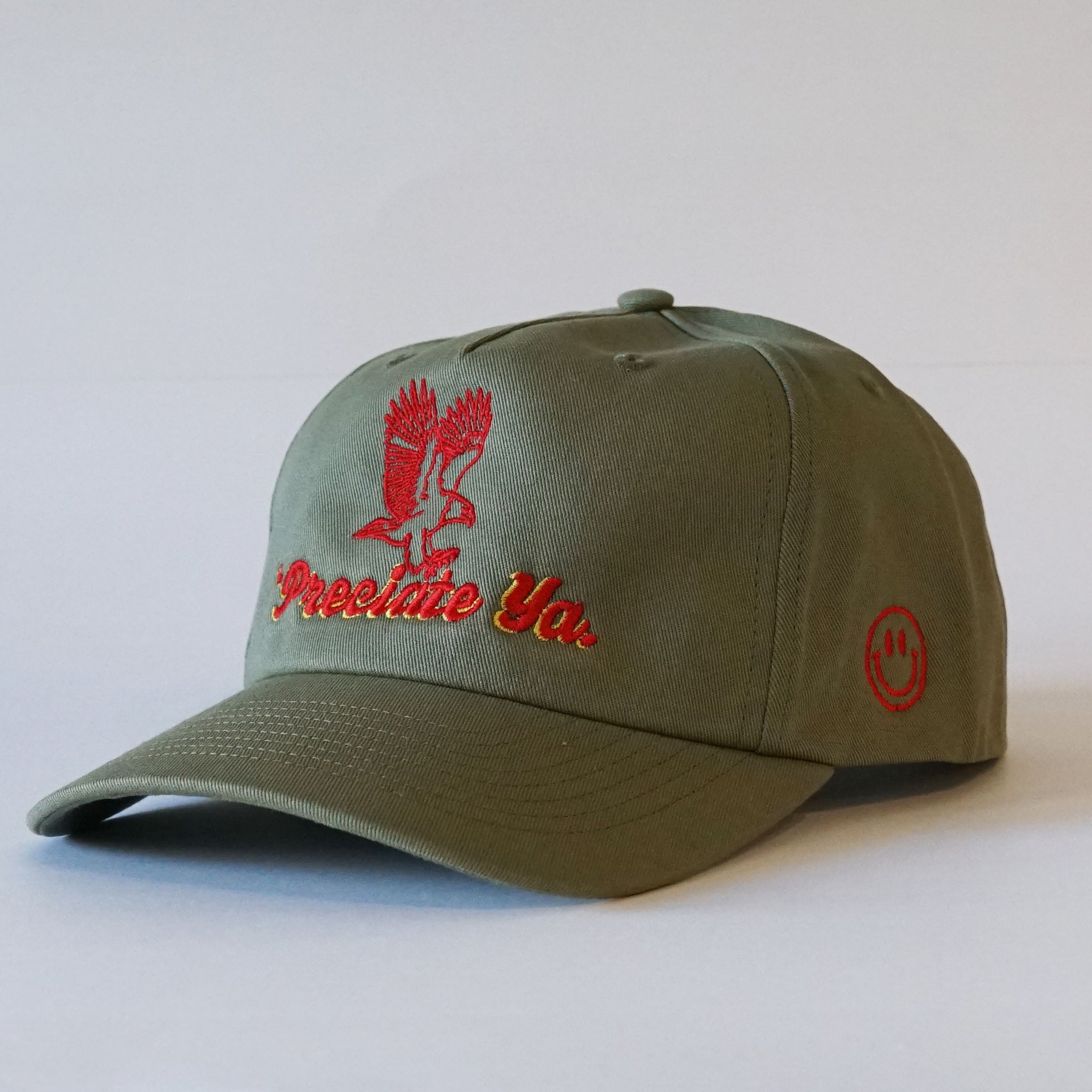"Free Bird" Snapback Military Green