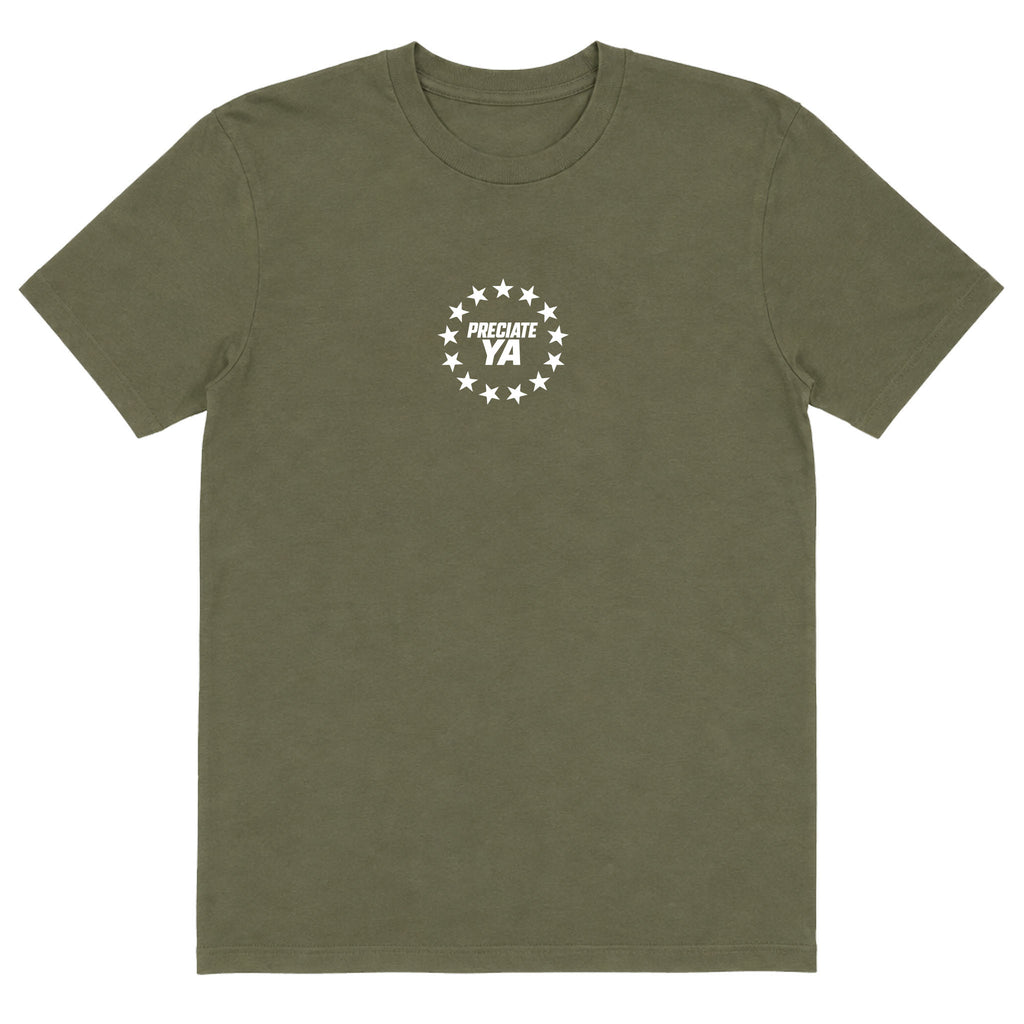 "God. Family. Country. CrossFit." Tee Military Green