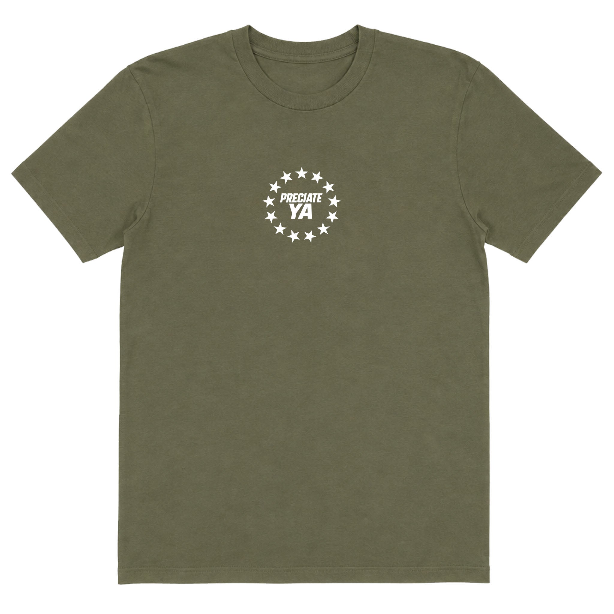 "God. Family. Country. CrossFit." Tee Military Green