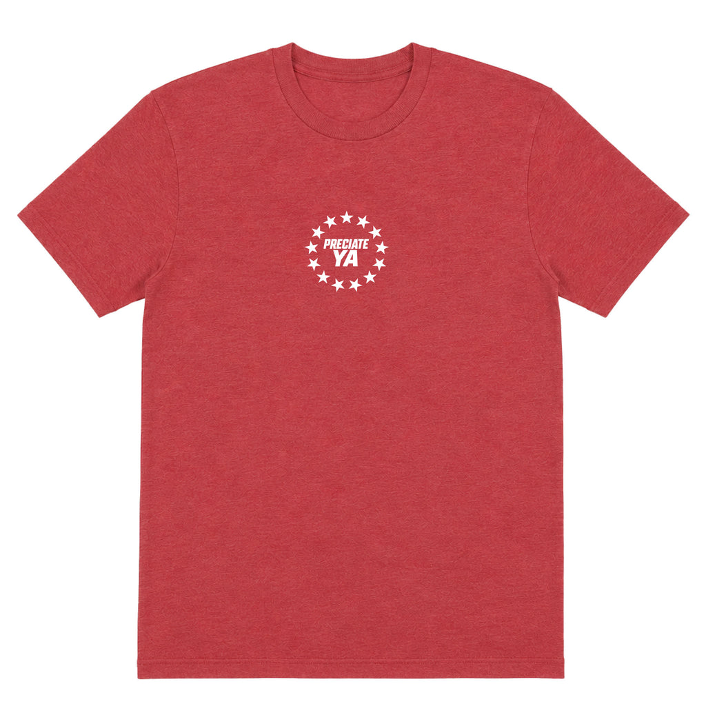 "God. Family. Country. CrossFit." Tee Red