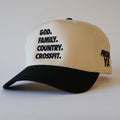 "God. Family. Country. CrossFit." Snapback Natural/Black