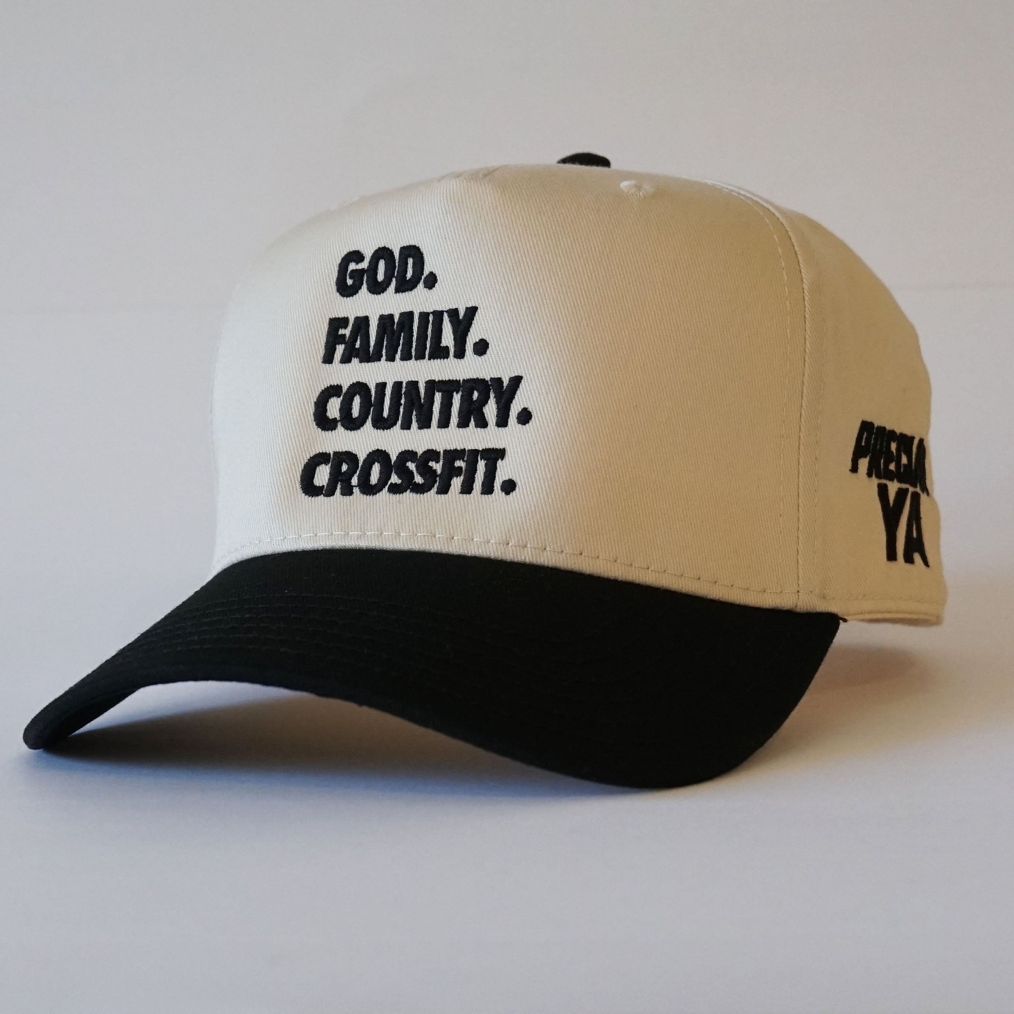 "God. Family. Country. CrossFit." Snapback Natural/Black