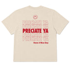 "Have A Nice Day" Tee Natural Heavyweight