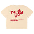 "Howdy" Crop Tee Natural/Red