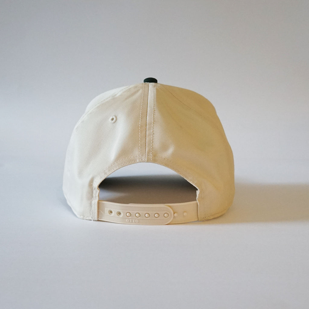 "Howdy" Snapback Natural/Dark Green