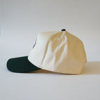 "Howdy" Snapback Natural/Dark Green
