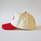 "Howdy" Snapback Natural/Red