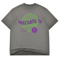 "Neon Sphere" Tee Charcoal Fade Heavyweight
