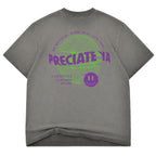 "Neon Sphere" Tee Charcoal Fade Heavyweight