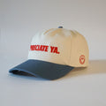 "PRECIATE YA." Snapback Natural/Denim Blue