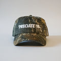 "PRECIATE YA." Snapback Camo/White