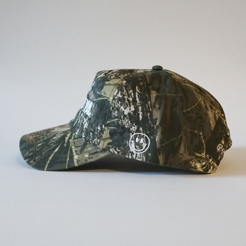 "PRECIATE YA." Snapback Camo/White