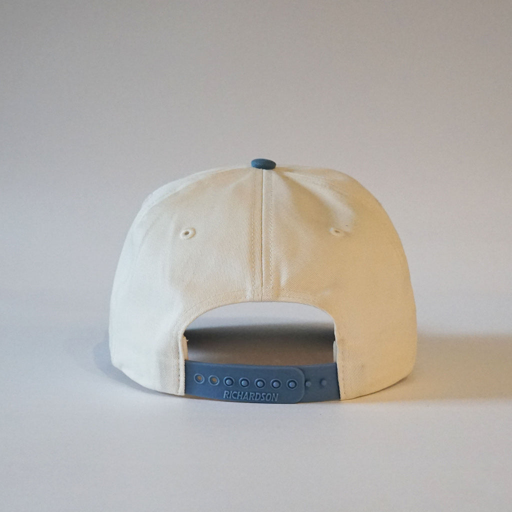 "PRECIATE YA." Snapback Natural/Denim Blue