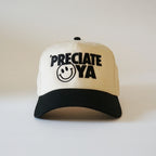 "Smiley Face" Snapback Natural/Black