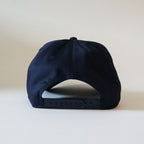 "Smiley Face" Snapback Dark Navy/Neon Green