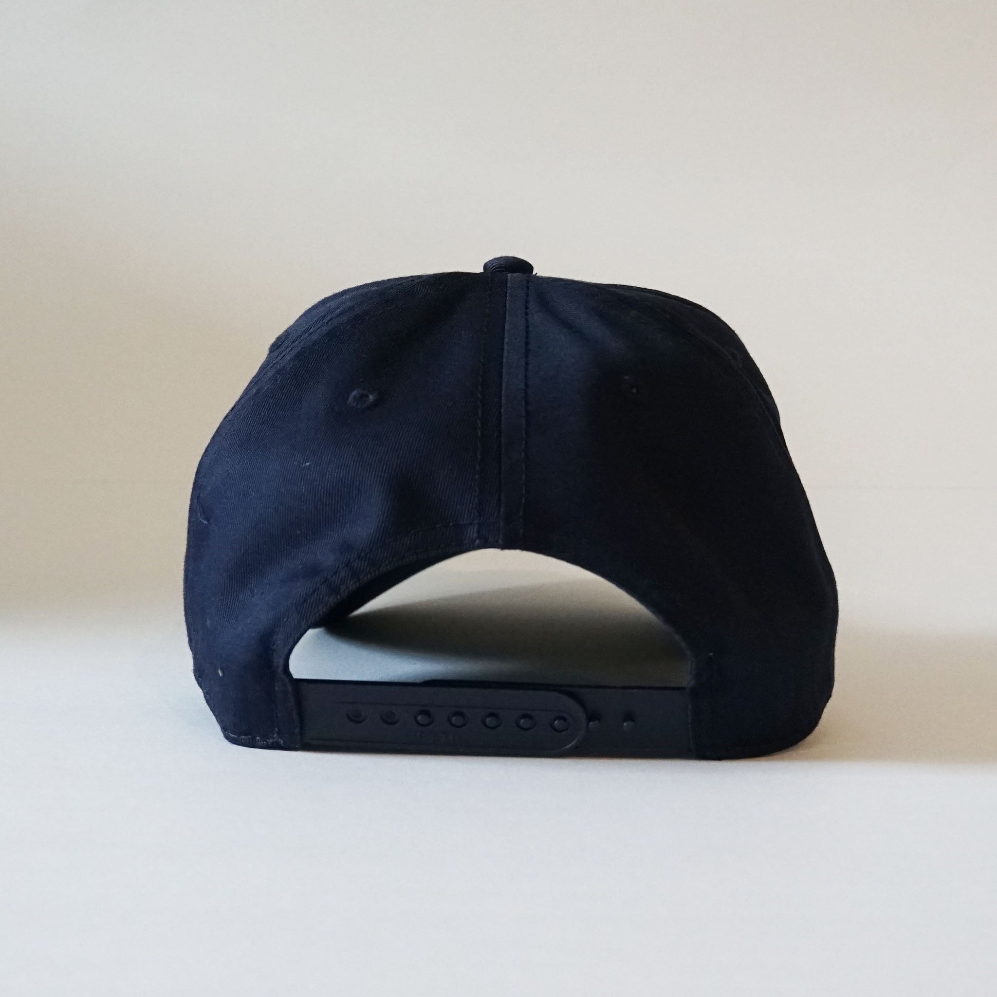 "Smiley Face" Snapback Dark Navy/Neon Green