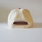 "Smiley Face" Snapback Natural/Red