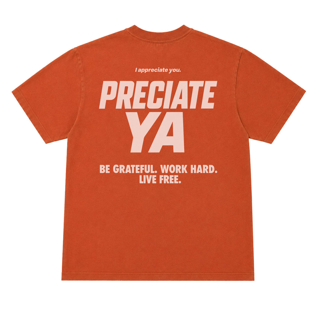 "Longhorn" Tee Texas Orange Heavyweight