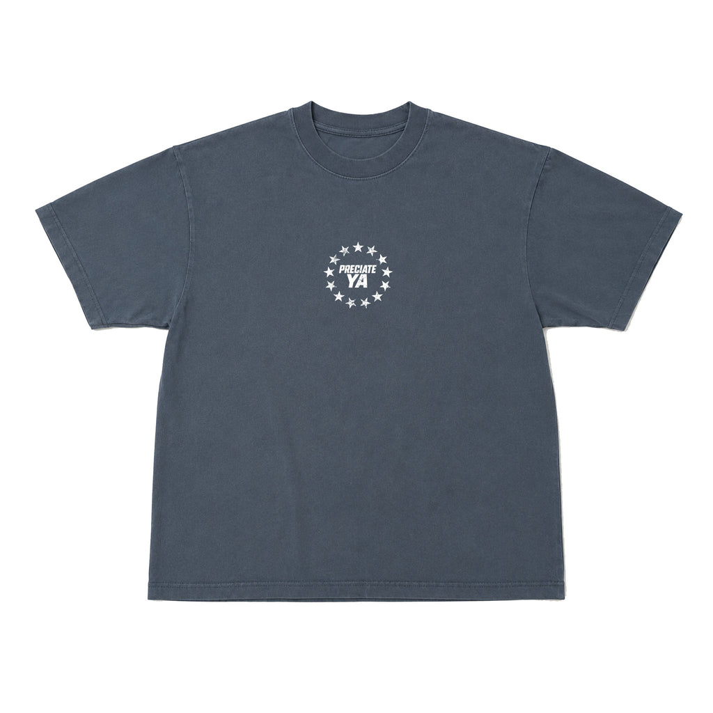 "Eagle" Tee Slate Blue Heavyweight
